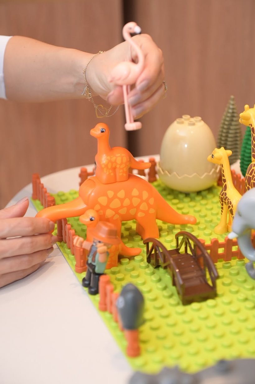 Brinquedos lúdicos usados no atendimento infantil